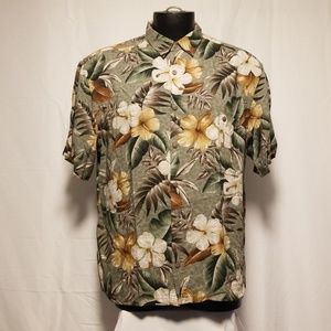 Island Shores mens hawaiian shirt  Large